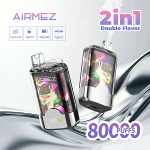 Airmez FOX 2 IN 1 — Einweg E-Zigarette mit 50.000 Zügen | Dein Einstieg in die Multi-Flavor-Welt