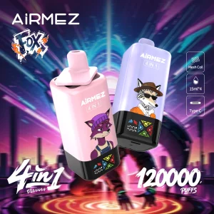Airmez FOX 4 IN 1 — Einweg E-Zigarette mit 100.000 Zügen | 4 Geschmäcker pro Gerät