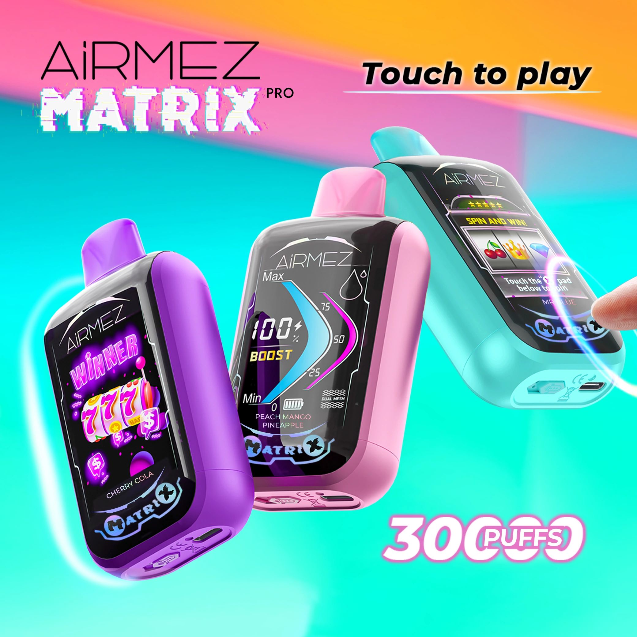 Airmez Matrix Pro 30K — Einweg E-Zigarette mit 30.000 Zügen | Display, Touchpad & Airflow | Versand aus Deutschland 17 Airmez Matrix Pro 30K — Einweg E Zigarette mit 30.000 Zuegen Display Touchpad Airflow Versand aus Deutschland NexPuffEU 11 1