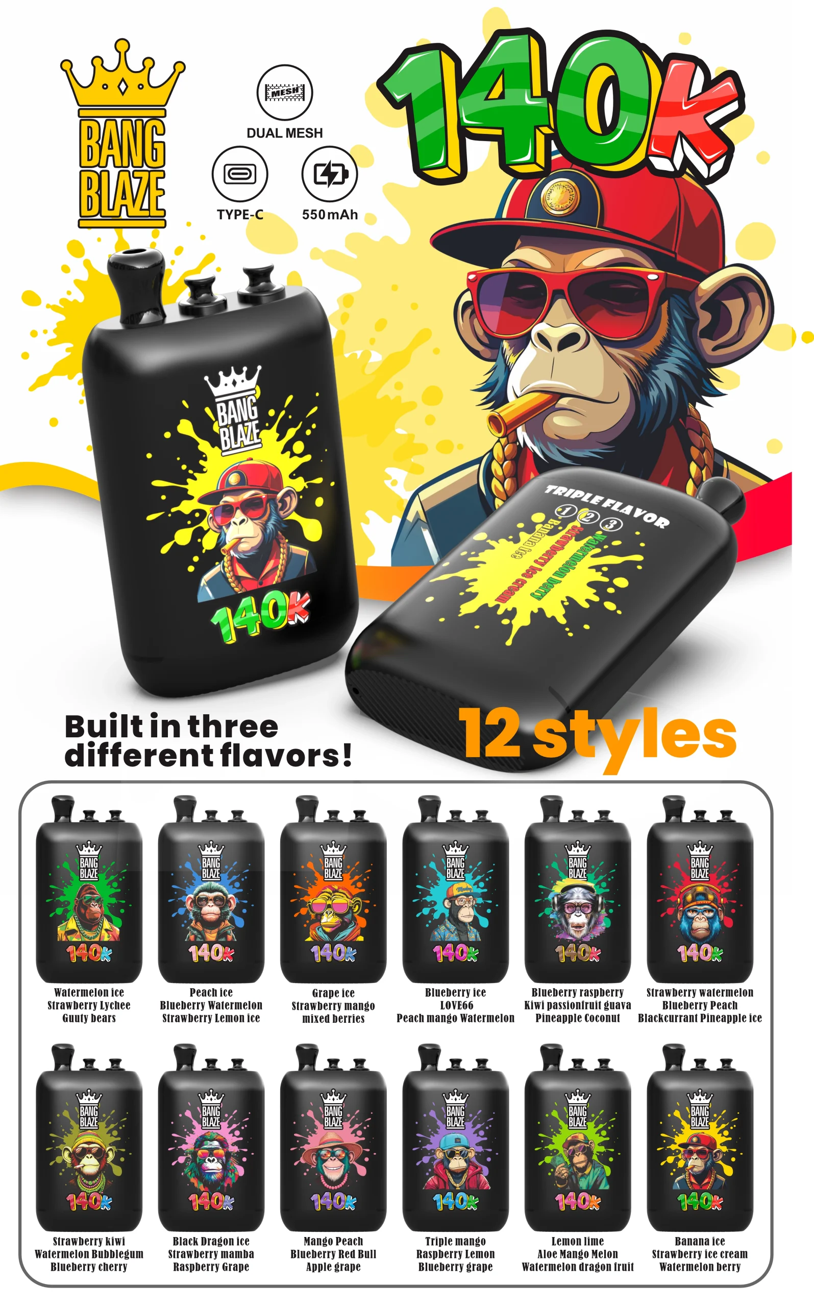 Bang Blaze 140K — 3-in-1 Einweg Vape mit 140.000 Zügen | Versand aus Deutschland 12 Bang Blaze 140K — 3 in 1 Einweg Vape mit 140.000 Zuegen Versand aus Deutschland NexPuffEU 12 scaled