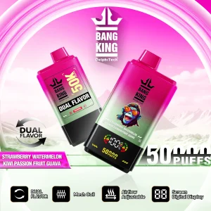 Bang King 50K — Einweg E-Zigarette mit 50.000 Zügen & Dual-Flavor-Switch