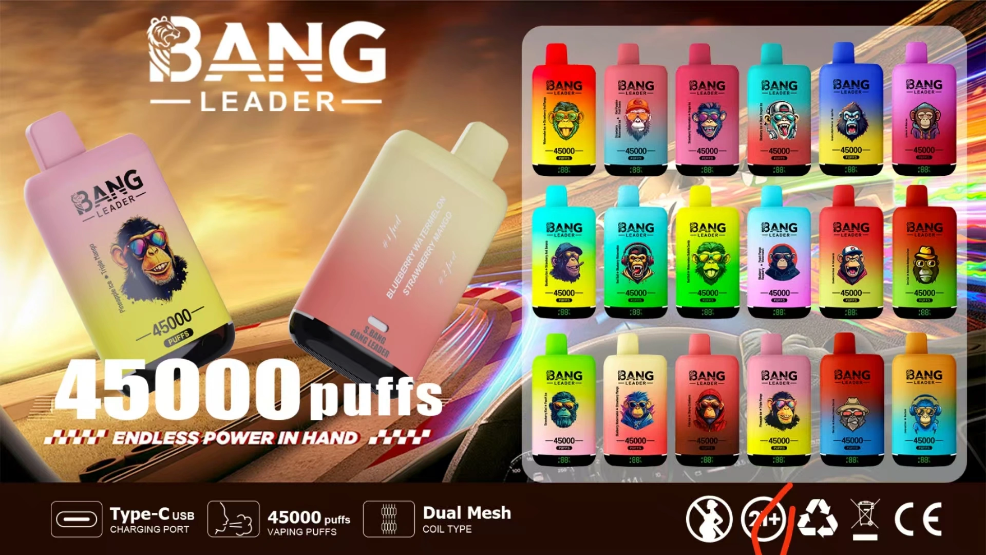 Bang Leader 45K — Einweg E-Zigarette mit 45.000 Zügen | Versand aus Deutschland 20 Bang Leader 45K — Einweg E Zigarette mit 45.000 Zuegen Versand aus Deutschland NexPuffEU 12