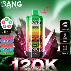 Bang Legend 120K — Einweg E-Zigarette mit 120.000 Zügen | 5-in-1 Multi-Flavor | Versand aus Deutschland
