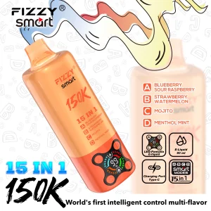 FIZZY Smart 150K 15-in-1 — Die ultimative Geschmacksvielfalt mit 150.000 Zügen | Versand aus Deutschland