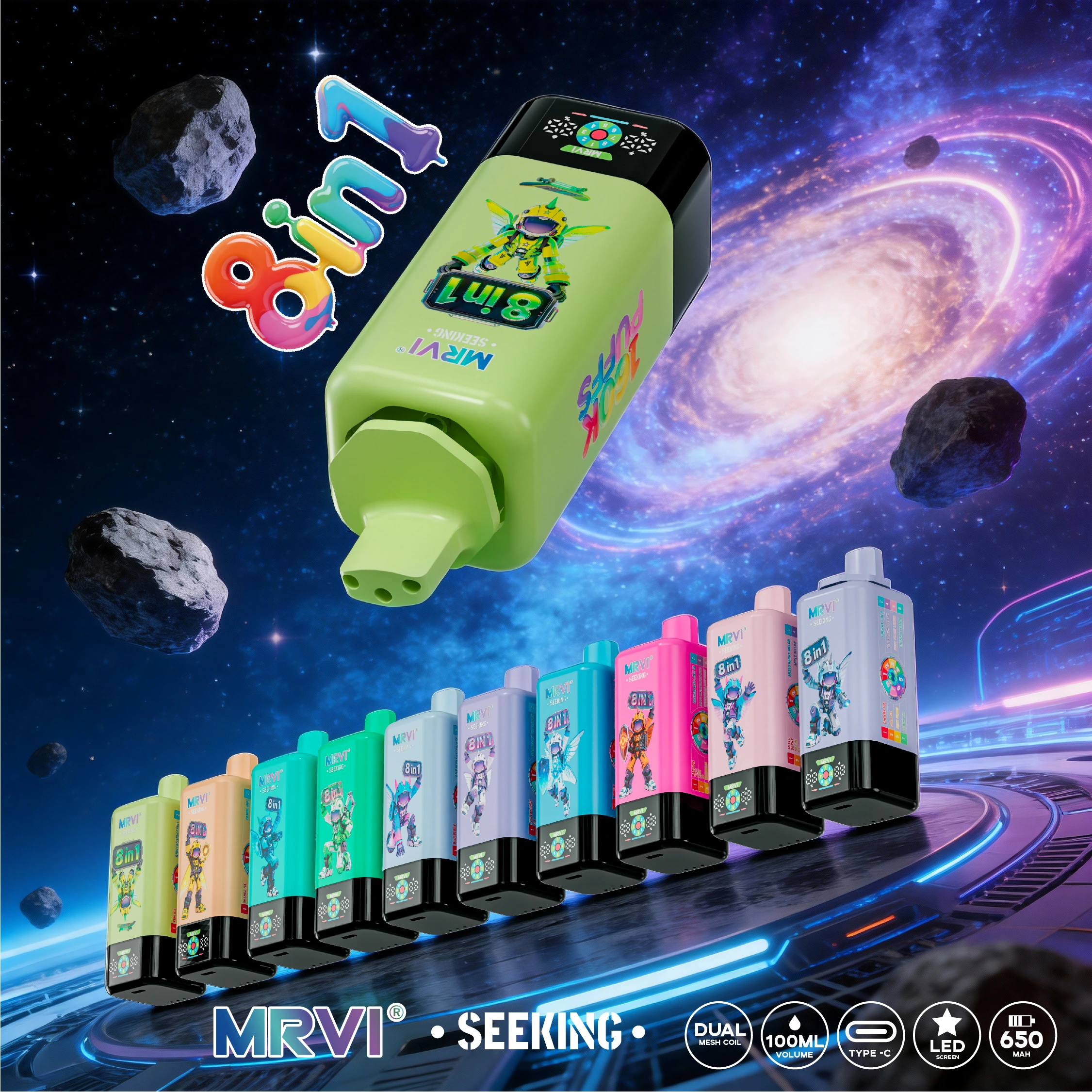MRVI SEEKING 160K — 8-in-1 Einweg Vape mit 160.000 Zügen & Display | Versand aus Deutschland 6 MRVI SEEKING 160K — 8 in 1 Einweg Vape mit 160.000 Zuegen Display Versand aus Deutschland NexPuffEU 2