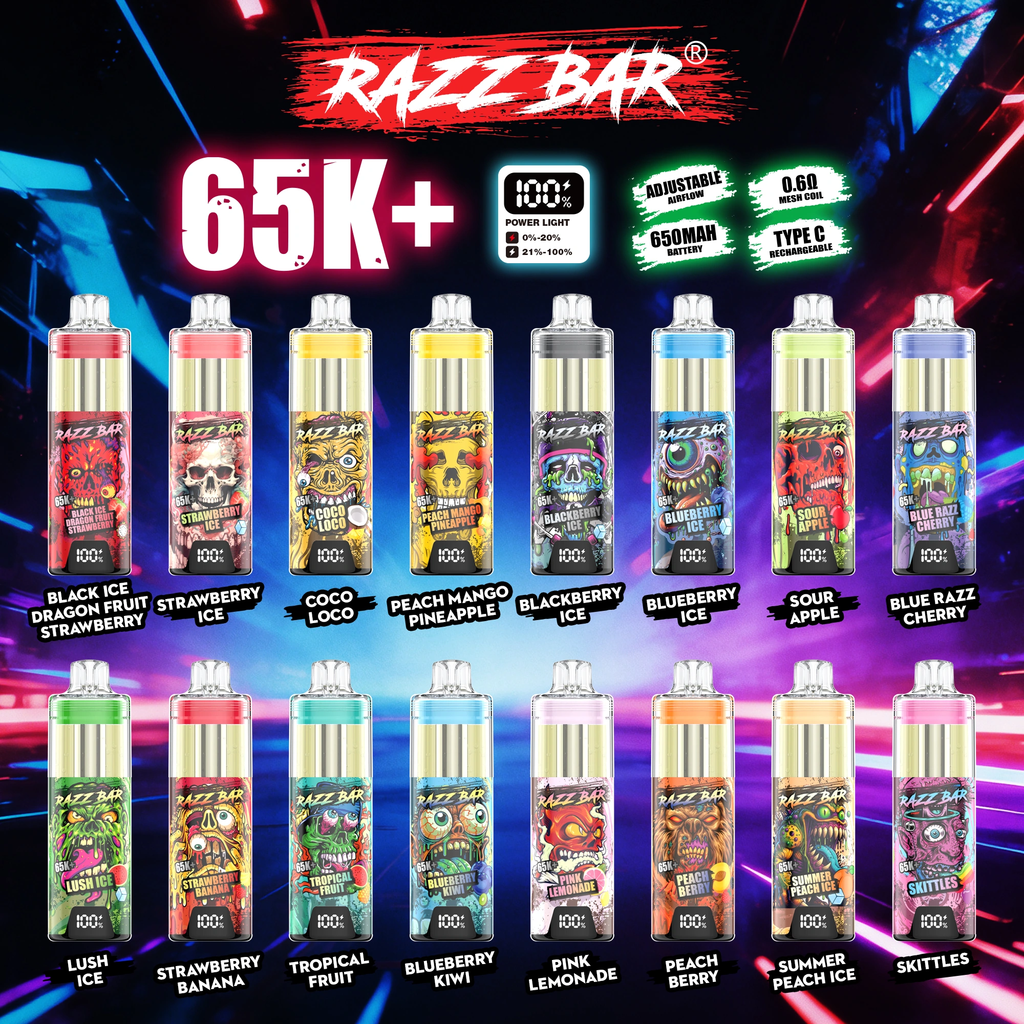 Razz Bar 65K+ — Einweg Vape mit 65.000 Zügen | Versand aus Deutschland 8 Razz Bar 65K — Einweg Vape mit 65.000 Zuegen Versand aus Deutschland NexPuffEU 2