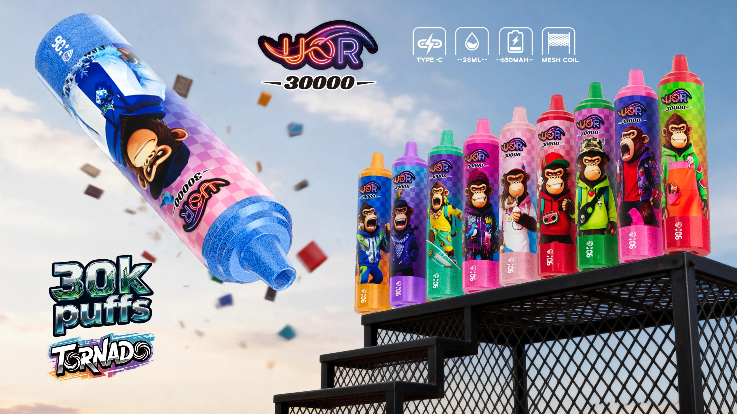 UOR Tornado 30K — Einweg Vape mit LED-Display & 30.000 Zügen | tornado vape | Versand aus Deutschland 11 UOR Tornado 30K — Einweg Vape mit LED Display 30.000 Zuegen tornado vape Versand aus Deutschland NexPuffEU 12 scaled