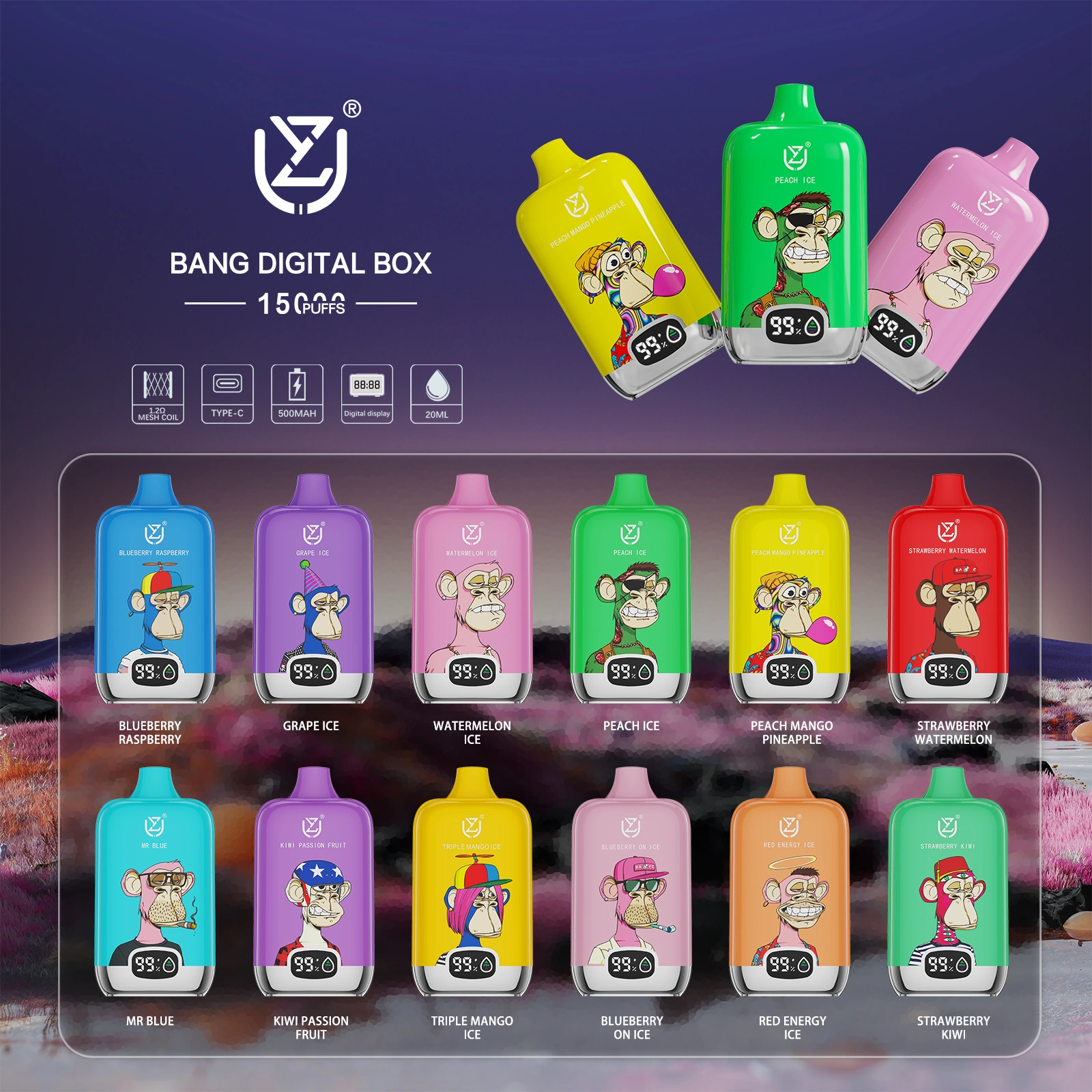 UZY Bang Digital 15K — Einsteiger Einweg Vape mit Digital-Display | 15.000 Züge | Versand aus Deutschland 7 UZY Bang Digital 15K — Einsteiger Einweg Vape mit Digital Display 15.000 Zuege Versand aus Deutschland NexPuffEU 7