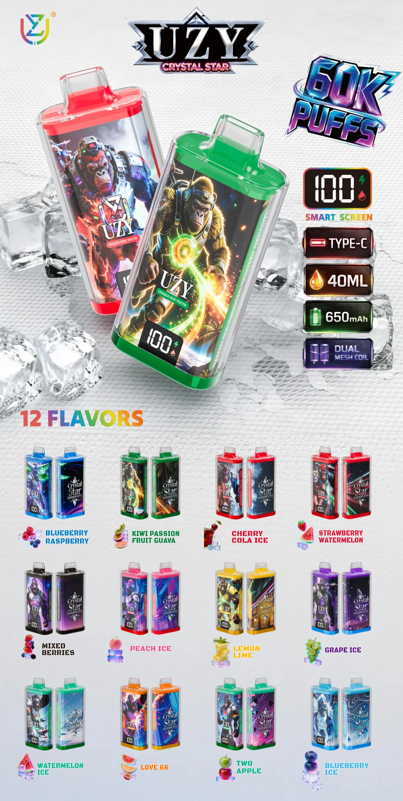 UZY Crystal Star 60K — Einweg Vape für Puristen | Ein Geschmack, perfekt gemacht | Versand aus Deutschland 14 UZY Crystal Star 60K — Einweg Vape fuer Puristen Ein Geschmack perfekt gemacht Versand aus Deutschland NexPuffEU 14 scaled