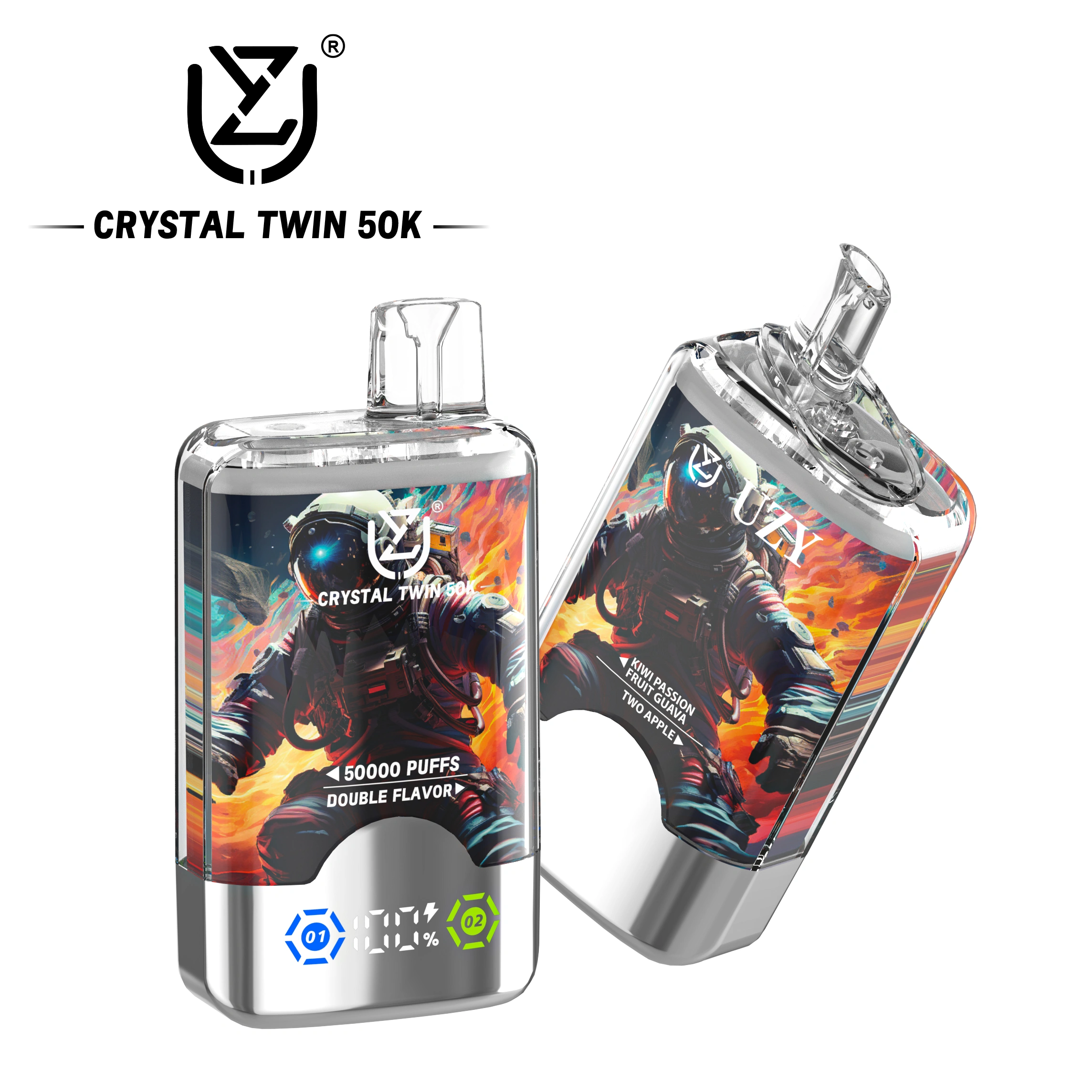 UZY Crystal Twin 50K 2-in-1 — Einweg Vape für Tag & Nacht | Zwei Sorten, ein Gerät | Versand aus Deutschland 3 UZY Crystal Twin 50K 2-in-1 — Einweg Vape für Tag & Nacht | Zwei Sorten, ein Gerät | Versand aus Deutschland – Bild 3