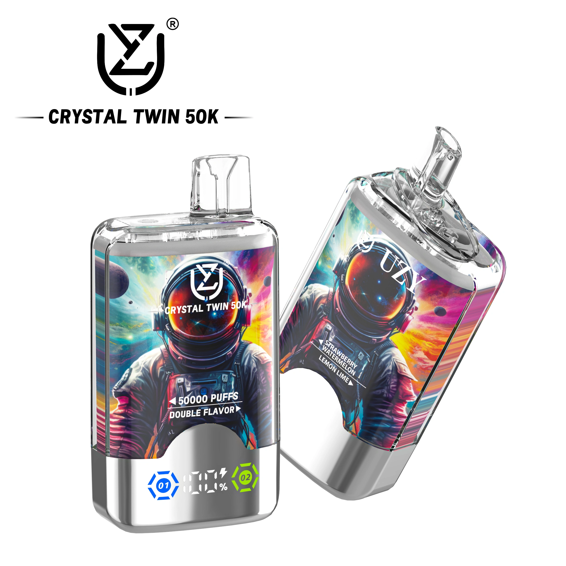 UZY Crystal Twin 50K 2-in-1 — Einweg Vape für Tag & Nacht | Zwei Sorten, ein Gerät | Versand aus Deutschland 2 UZY Crystal Twin 50K 2-in-1 — Einweg Vape für Tag & Nacht | Zwei Sorten, ein Gerät | Versand aus Deutschland – Bild 2