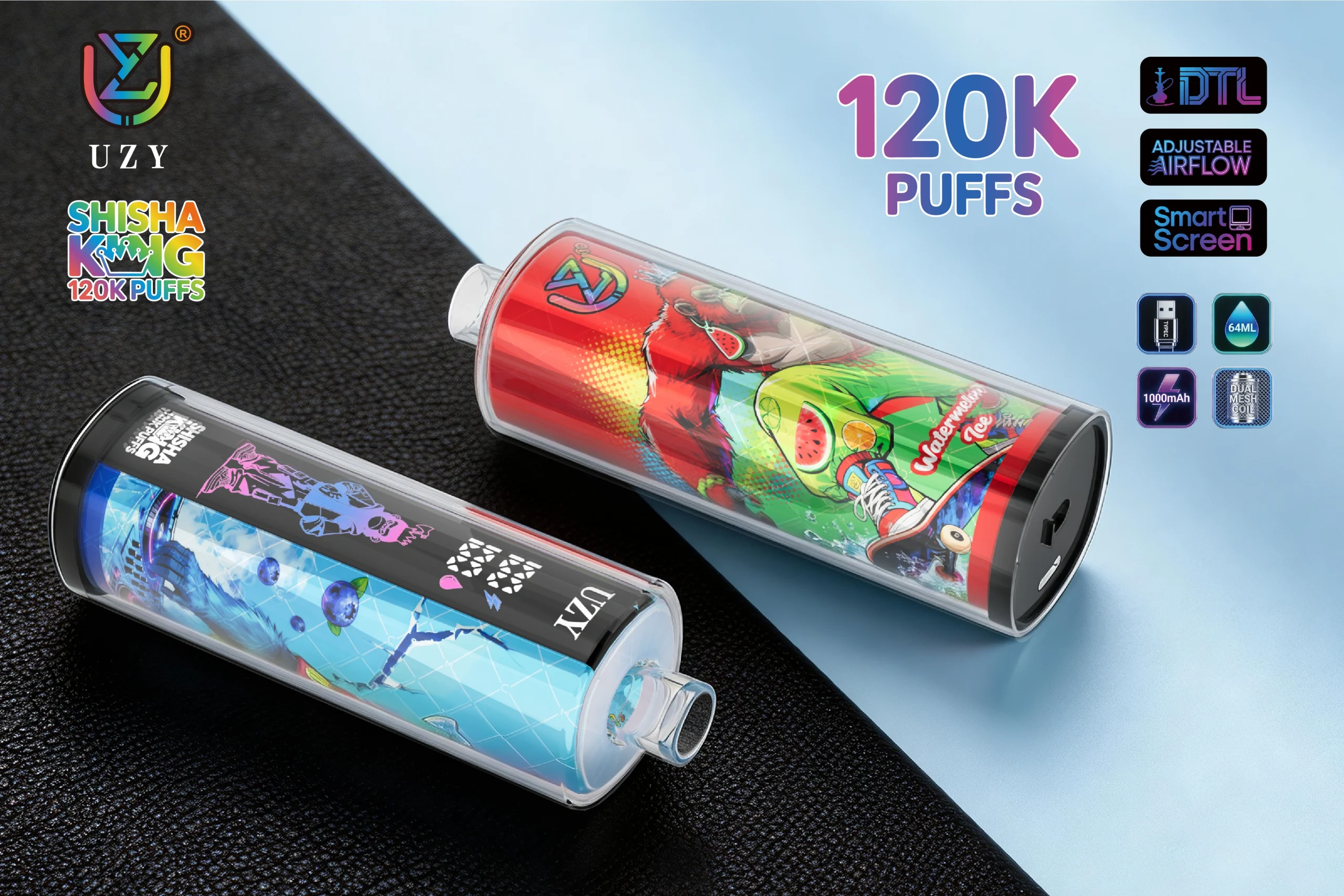 UZY Shisha Hookah King 120K — Einweg Vape mit Shisha-Feeling | Versand aus Deutschland 13 UZY Shisha Hookah King 120K — Einweg Vape mit Shisha Feeling Versand aus Deutschland NexPuffEU 1 scaled