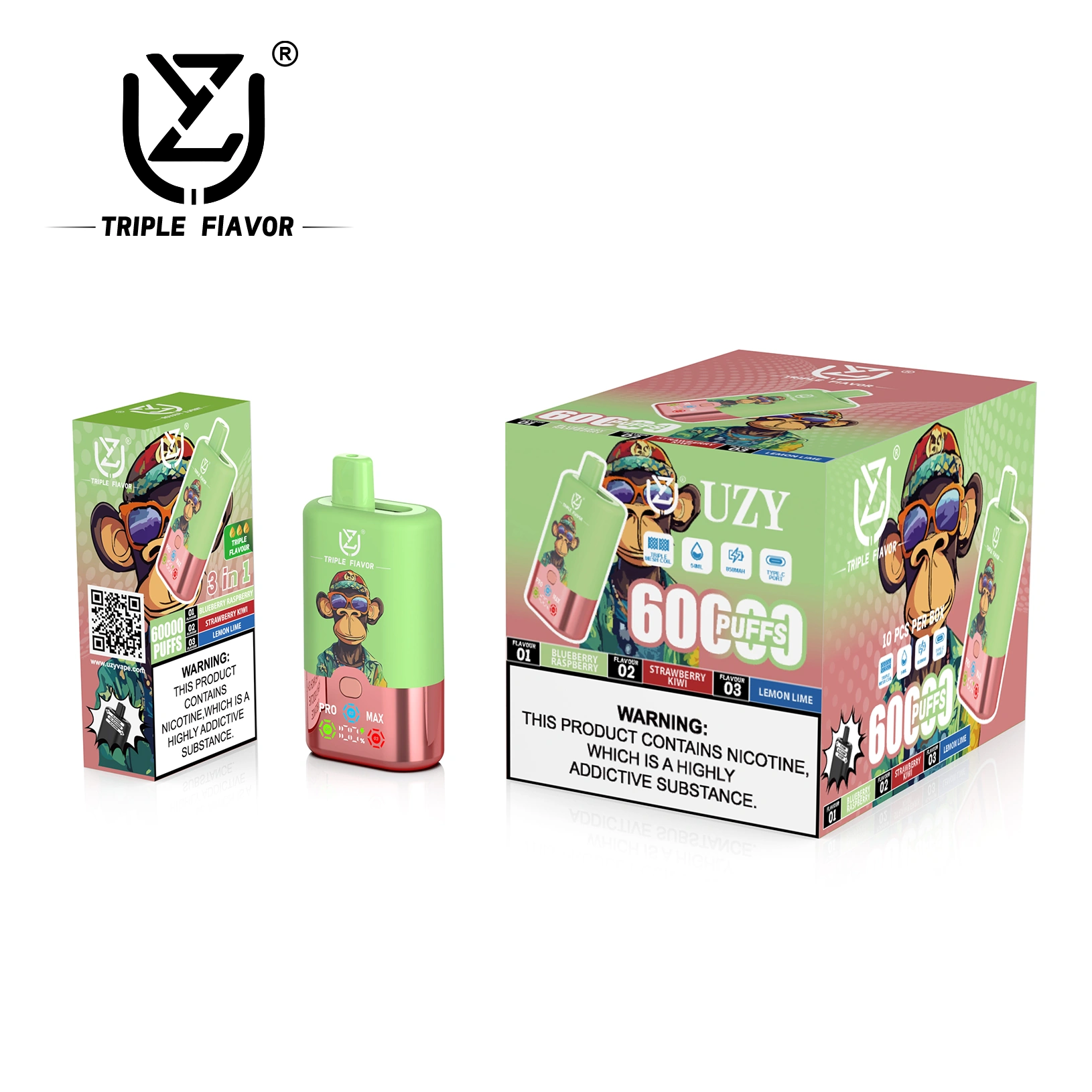 UZY Triple Flavors 60K 3-in-1 — Einweg Vape im Pro/Max-Modus | 3 Sorten, volle Kontrolle | Versand aus Deutschland 11 UZY Triple Flavors 60K 3 in 1 — Einweg Vape im ProMax Modus 3 Sorten volle Kontrolle Versand aus Deutschland NexPuffEU 11