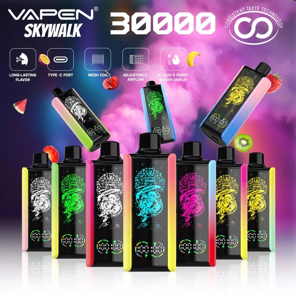 VAPEN SKYWALK — Einweg E Zigarette mit 30.000 Zuegen RGB Versand aus Deutschland NexPuffEU 6