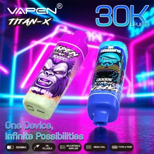 VAPEN TITAN X — Einweg E-Zigarette mit 30.000 Zügen | Versand aus Deutschland