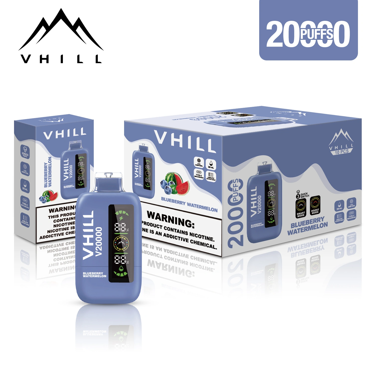 VHILL 20000 — Einweg Vape mit 13 Aromen | Einfacher Einstieg | Versand aus Deutschland 16 VHILL 20000 — Einweg Vape mit 13 Aromen Einfacher Einstieg Versand aus Deutschland NexPuffEU 1