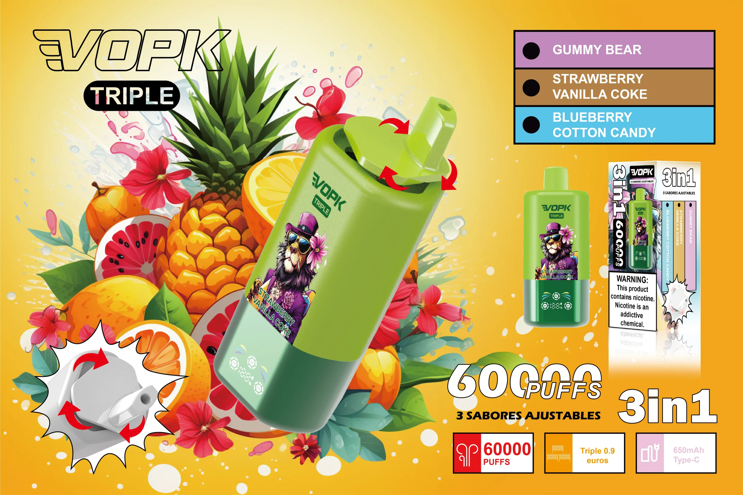 VOPK Triple 60000 Puffs — Drei Aromen, ein Gerät, dein Festival-Begleiter 11 VOPK Triple 60000 Puffs — Drei Aromen ein Geraet dein Festival Begleiter NexPuffEU 3 scaled