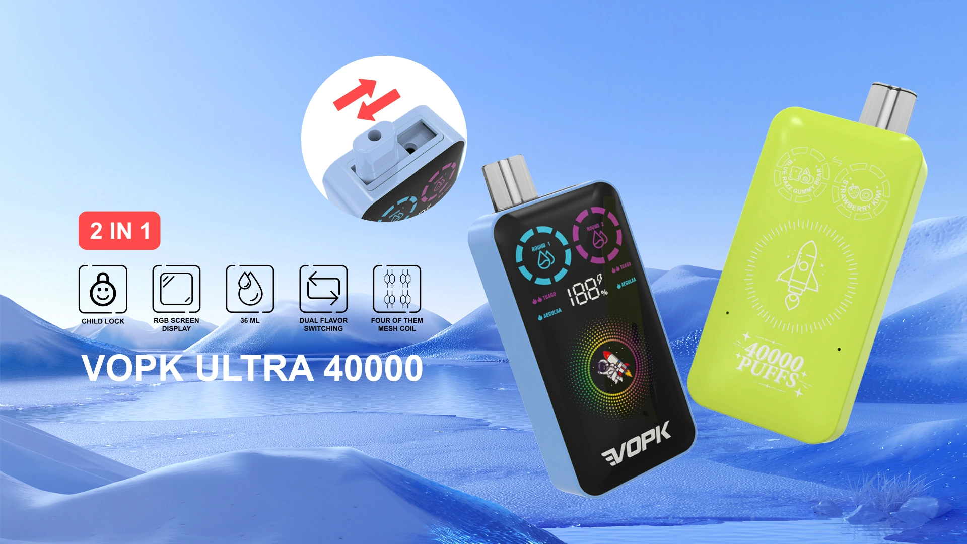 VOPK ULTRA 40000 Puffs: Dein kompaktes 2-in-1 Geschmackserlebnis für jeden Tag 11 VOPK ULTRA 40000 Puffs Dein kompaktes 2 in 1 Geschmackserlebnis fuer jeden Tag NexPuffEU 1