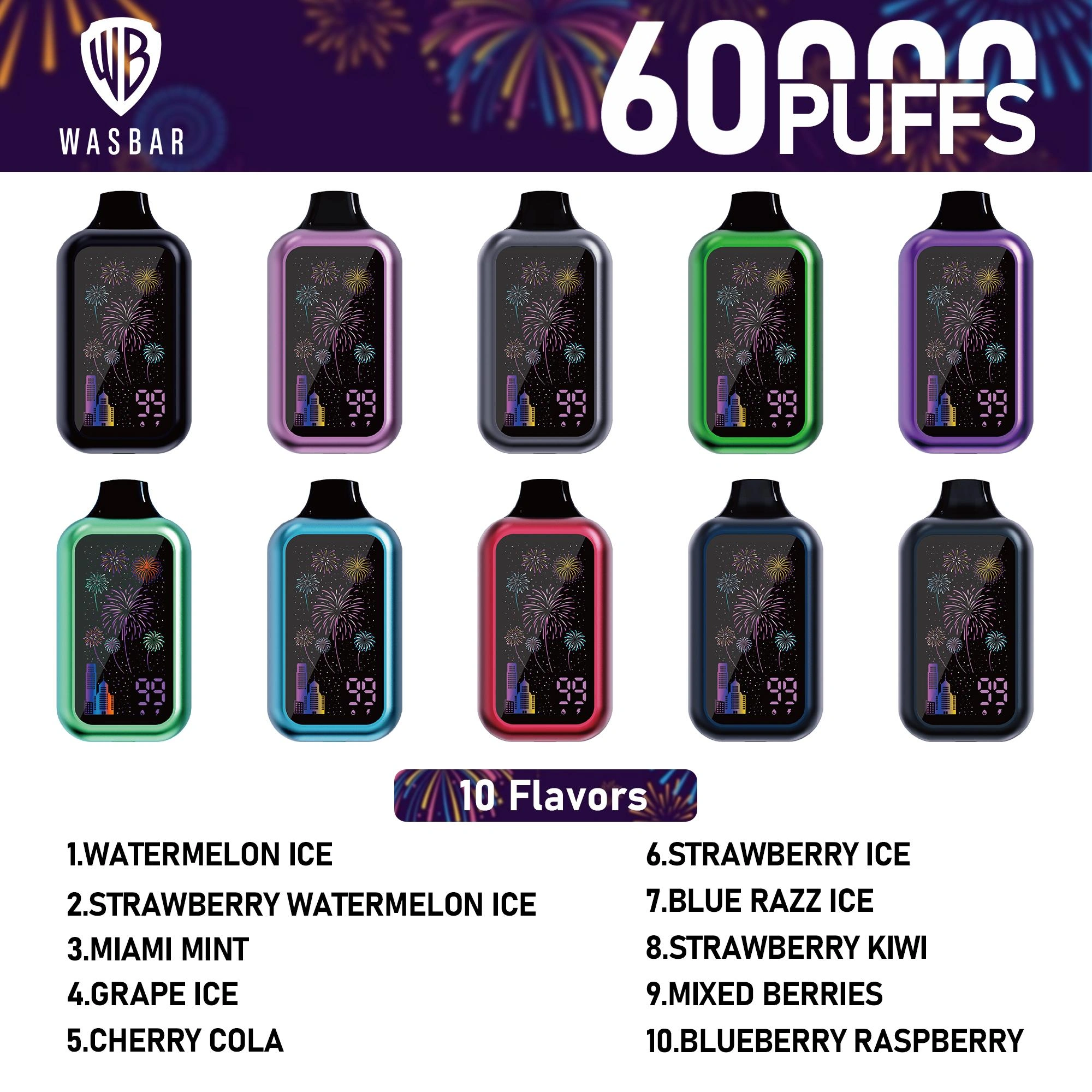 WASBAR 60K — Einweg Vape mit 60.000 Zügen, Dual Mesh & Farbdisplay | Versand aus Deutschland 10 WASBAR 60K — Einweg Vape mit 60.000 Zuegen Dual Mesh Farbdisplay Versand aus Deutschland NexPuffEU 1