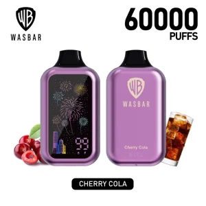 WASBAR 60K — Einweg Vape mit 60.000 Zügen, Dual Mesh & Farbdisplay | Versand aus Deutschland
