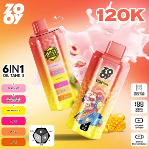 ZOOY 6IN1 120K — 6 Geschmäcke × 120.000 Züge | Triple Mesh Display Vape | Versand aus Deutschland