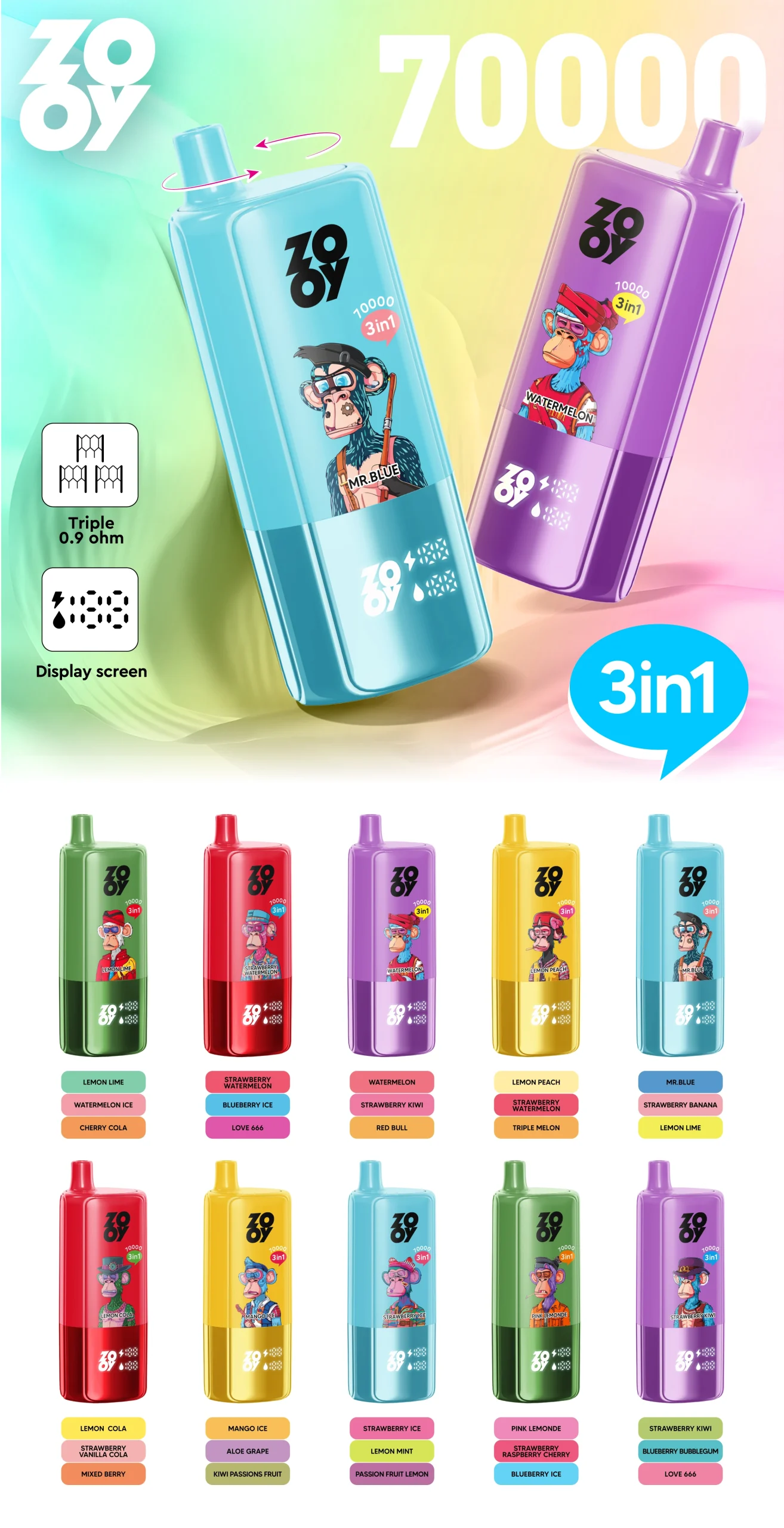 ZOOY Triple 70000 — 3-in-1 Vape mit Smart-Display | 70.000 Züge | Versand aus Deutschland 11 ZOOY Triple 70000 — 3 in 1 Vape mit Smart Display 70.000 Zuege Versand aus Deutschland NexPuffEU 11 scaled